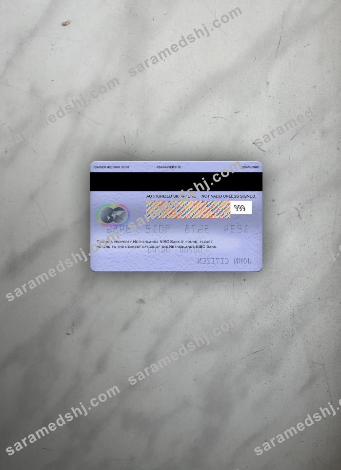 Netherlands NIBC Bank mastercard photolook back